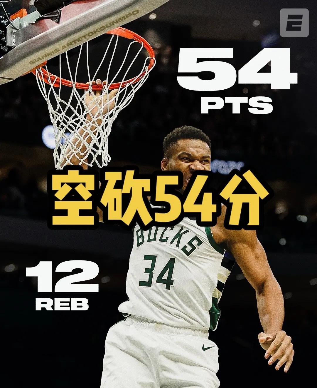 字母哥狂砍老鹰分，险胜迎来新赛季高光！